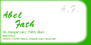 abel fath business card